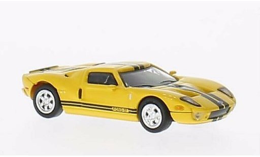 Ford GT Berlinetta 1/87 Busch yellow with blacken stripes 2004 diecast model cars