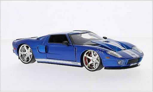Ford GT Berlinetta 1/24 Jada Toys metallic blue/white Furious 7 2005 diecast model cars