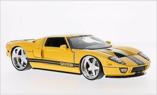 Ford GT Tuning 1/24 Jada Toys metallic yellow/black 2005 diecast model cars