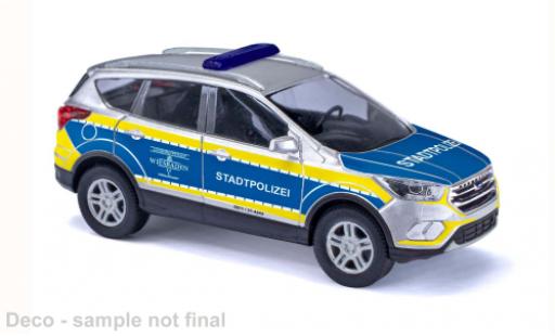 Diecast model cars Ford Kuga Police 2017 Stadtpolice Wiesbaden 1/87 Busch