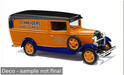 Diecast model cars Ford Model A Model AA A 1931 Schneiders Quality Meats 1/87 Busch