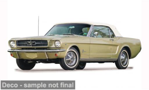 Diecast model cars Ford Mustang Convertible gold/beige 1965 1/43 IXO America