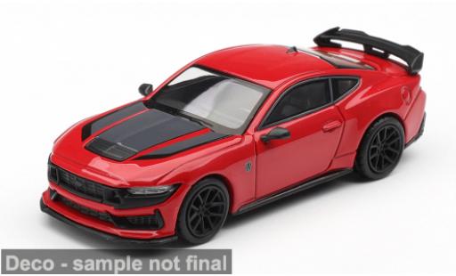 Diecast model cars Ford Mustang Dark Horse red/black 2025 1/64 Mini GT