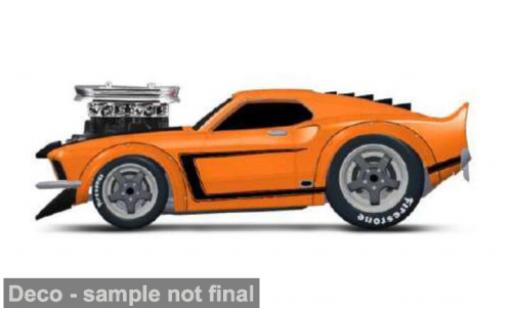 Diecast model cars Ford Mustang GT orange 1969 1/64 Maisto