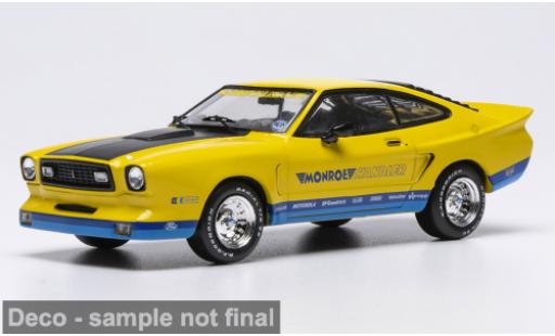Diecast model cars Ford Mustang Monroe Handler II yellow/Dekor 1978 1/43 IXO
