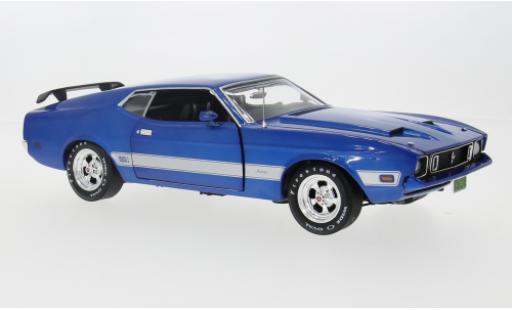 Diecast model cars Ford Mustang Mach 1 bla :18 1/18 Auto World