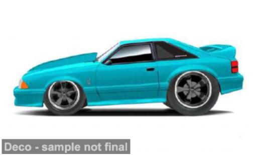 Diecast model cars Ford Mustang SVT Cobra turquoise 1993 1/64 Maisto