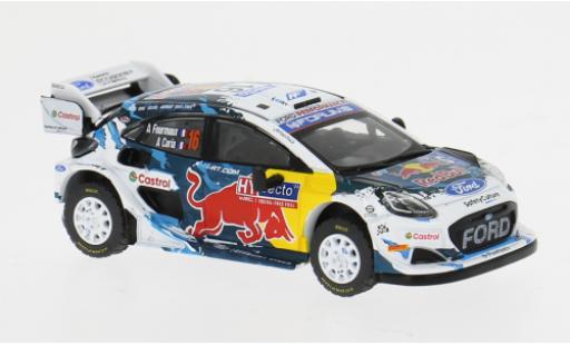 Diecast model cars Ford Puma Rally1 Rally Finland 2024 M-Sport World Rally Team #16 1/64 Mini GT