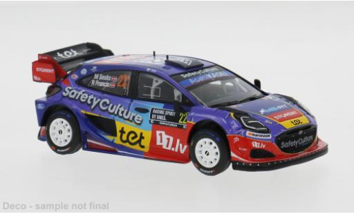 Diecast model cars Ford Puma Rally1 WRC Rally Sweden 2025 #22 M.Sesks/R.Francevic 1/43 IXO