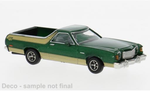 Diecast model cars Ford Ranchero GT green 1977 1/87 Brekina