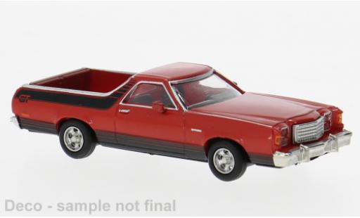 Diecast model cars Ford Ranchero GT red 1977 1/87 Brekina