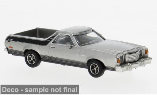 Diecast model cars Ford Ranchero GT silver 1977 1/87 Brekina