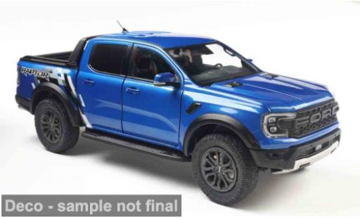 Diecast model cars Ford Ranger Raptor blue 2024 1/18 Solido