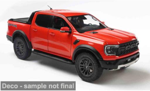 Diecast model cars Ford Ranger Raptor orange 2024 1/18 Solido