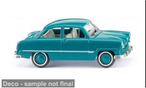 Diecast model cars Ford Taunus 12M turquoise 1952 1/87 Wiking