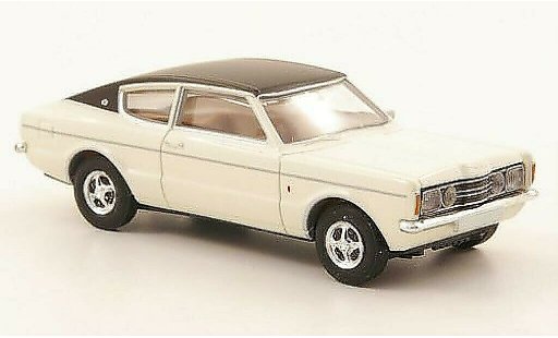 Ford Taunus TC1 1/87 Brekina Coupe GXL white/black diecast model cars