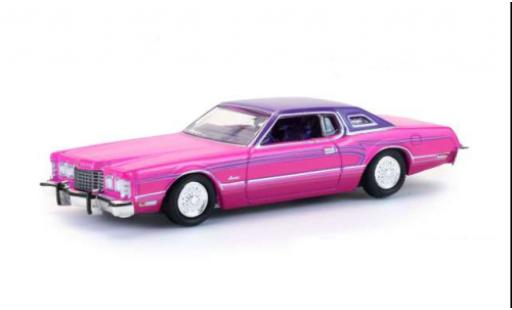 Diecast model cars Ford Thunderbird Big Bird pink/purple 1975 1/64 Greenlight
