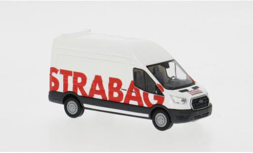 Diecast model cars Ford Transit Bus 2014 STRABAG 1/87 Busch