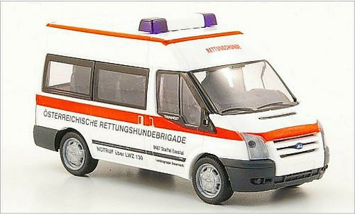 Ford Transit Bus 1/87 Rietze Rettungshundebrigade (AT) 2006 diecast model cars