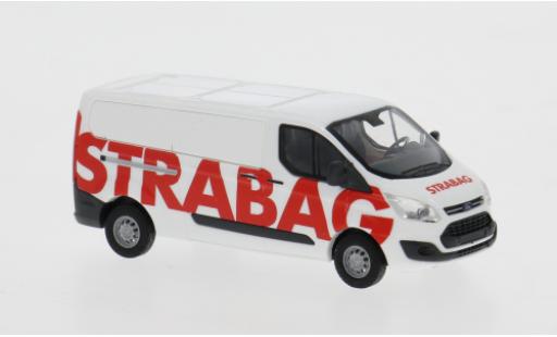 Diecast model cars Ford Transit Custom 2012 STRABAG 1/87 Busch