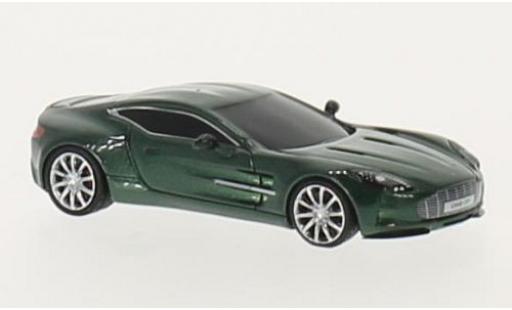 Diecast model cars Aston Martin One-77 coupe -77 metallic green 1/87 FrontiArt
