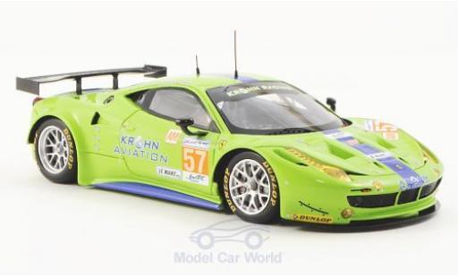 Diecast model cars Ferrari 458 Italia GT2 No.57 Krohn Racing 24h Le Mans 2012 1/43 Fujimi