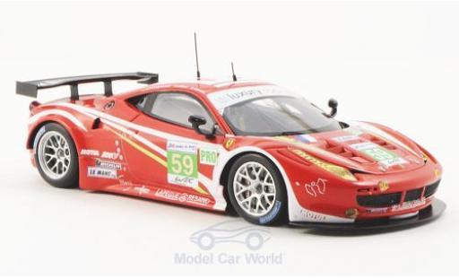 Diecast model cars Ferrari 458 Italia GT2 No.59 Luxury Racing 24h Le Mans 2012 1/43 Fujimi
