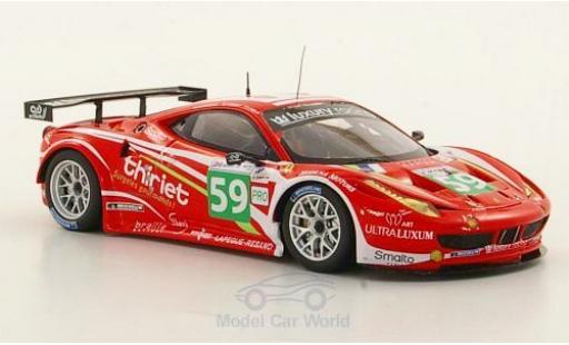Diecast model cars Ferrari 458 Italia GT2 No.59 Team Luxury Racing Le Mans 24h Le Mans 2011 S.Ortelli/F.Mako/J.Melo 1/43 Fujimi