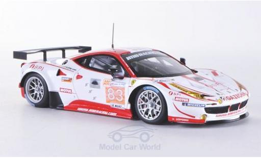 Diecast model cars Ferrari 458 Italia GT2 No.83 JMB Racing 24h Le Mans 2012 1/43 Fujimi