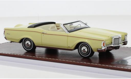 Diecast model cars Lincoln Mark Convertible III yellow 1971 1/43 GIM   Great Iconic Models
