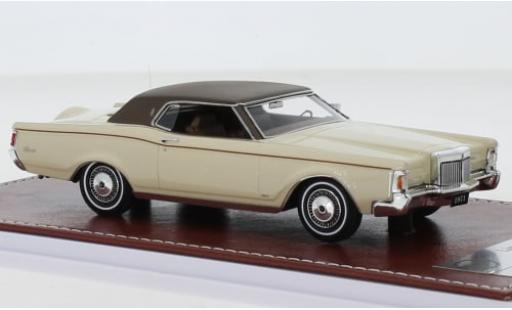 Diecast model cars Lincoln Mark Base III beige/brown 1971 1/43 GIM   Great Iconic Models