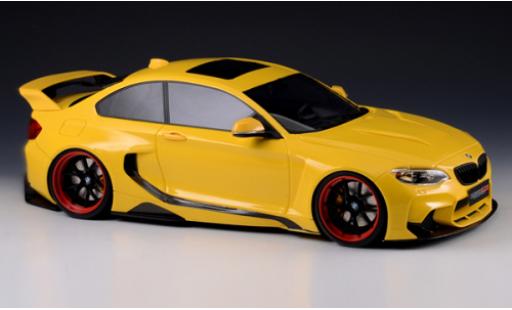 Diecast model cars Bmw M235 tuning 35i (F22) DarwinPRO MTC Black Sails Widebody yellow 2015 1/18 GLM