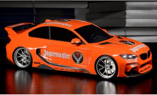 Diecast model cars Bmw M235 tuning i (F22) DarwinPRO MTC Black Sails Widebody orange J&Atilde;&curren;germeister 2015 1/18 GLM