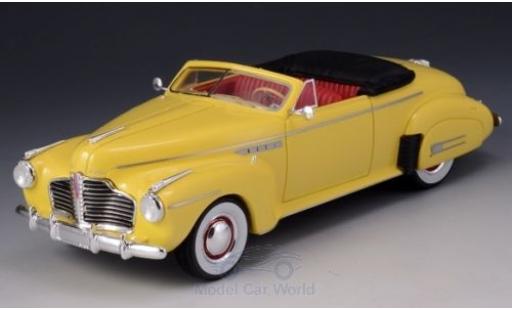 Diecast model cars Buick Roadmaster Convertible 76C yellow 1941 1/43 GLM