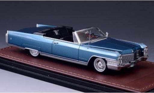 Diecast model cars Cadillac Eldorado Convertible metallic blue 1965 1/43 GLM