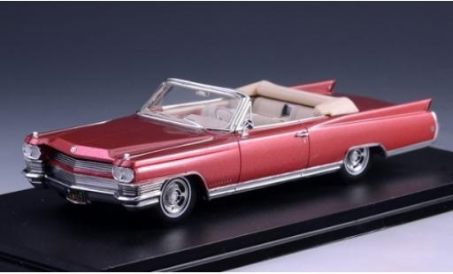 Diecast model cars Cadillac Eldorado Convertible metallic red 1964 1/43 GLM