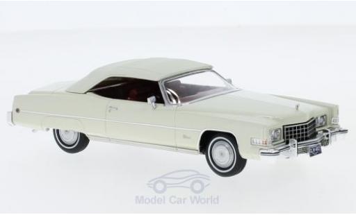 Diecast model cars Cadillac Eldorado Convertible white 1973 1/43 GLM