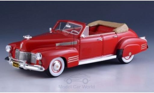 Diecast model cars Cadillac Series 62 Convertible Sedan red 1941 1/43 GLM