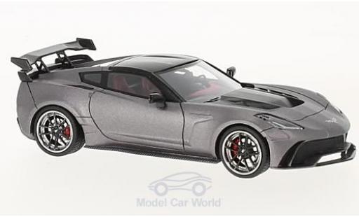 Diecast model cars Chevrolet Corvette tuning Widebody DarwinPRO Black Sails matt-grey/black 2016 1/43 GLM