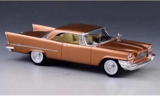 Diecast model cars Chrysler 300C Hardtop gold 1957 1/43 GLM