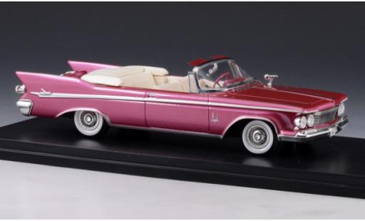 Diecast model cars Chrysler Imperial Convertible Crown metallic red 1961 1/43 GLM