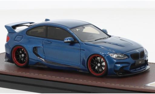 Diecast model cars Bmw M235 tuning i DarwinPro MTC Design Black Sails metallise blue 1/43 GLM