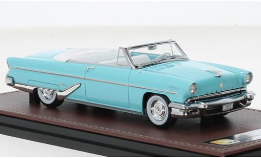 Diecast model cars Lincoln Capri Convertible turquoise 1955 1/43 GLM