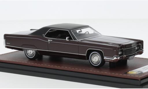Diecast model cars Lincoln Continental 1970 Coupe red fonc&Atilde;&copy;/black 1/43 GLM