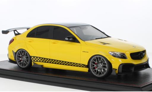 Diecast model cars Mercedes C AMG C 63S DarwinPRO Widebody yellow 1/18 GLM
