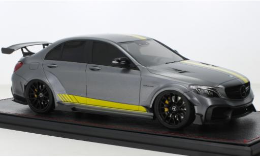 Diecast model cars Mercedes C AMG C 63S DarwinPRO Widebody matt-grey 1/18 GLM