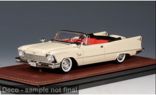 Diecast model cars Imperial Crown Convertible beige 1957 1/43 GLM