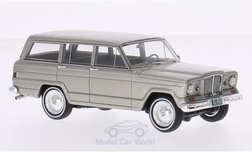Diecast model cars Jeep Wagoneer Base metallic beige 1962 1/43 GLM