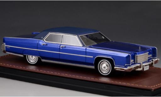 Diecast model cars Lincoln Continental Town Car metallic blue/matt-blue 1973 1/43 GLM