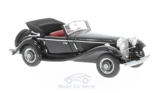 Diecast model cars Mercedes 290 Base A (W18) Convertible black 1936 open 1/43 GLM